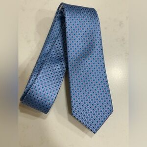 Charles Tyrwhitt Blue and Geometric Tie